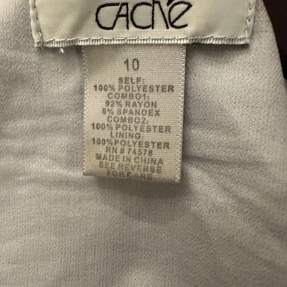 Cache Grey Polyester Size 10 Open Cardigan Pleated Front / Long Sleeve - Picture 4 of 10